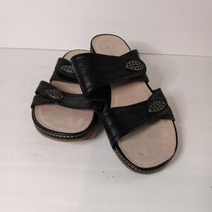 Cloudwalkers By Avenue, Amara Sandals Black Womens Size 8 W